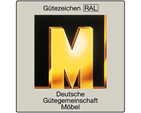 Das goldene M der deutschen Gütegemeinschaf Möbel e.V.