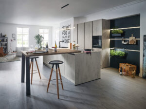 Offene Küche Schüller Design Inselküche Betonnachbildung Küchenwissen