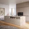 Häcker Design Inselküche Granit Beige