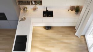 Weltweit erster Einbau Saug- und Wischroboter