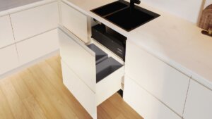 Weltweit erster Einbau Saug- und Wischroboter